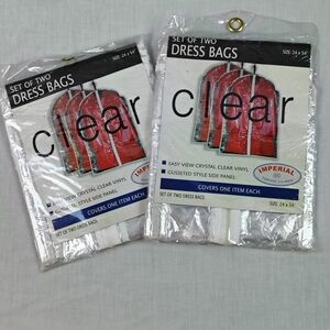 Imperial Clear Dress Bags - Set of Two